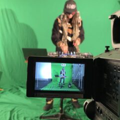 green screen set up